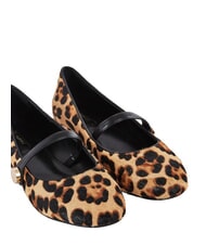 GAUD&Igrave; GYPSY PONY HAIR MACULA bailarinas de cuero bronceado - Zapatos Mujer - 5