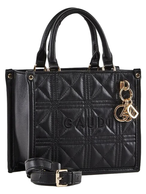 LETIZIA Mini bolsa de compras con dije NEGRO - Bolsos Mujer