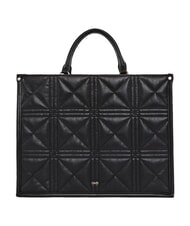 GAUD&Igrave; LETIZIA Bolsa de compras con dije NEGRO - Bolsos Mujer - 3