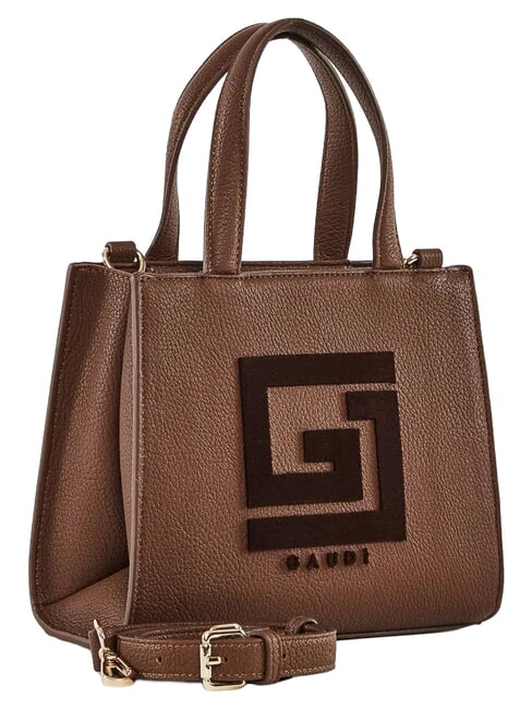 EMILY FLOCK Minibolso de compras con logo y correa para el hombro. chocolate - Bolsos Mujer