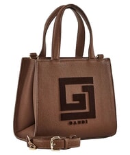 GAUD&Igrave; EMILY FLOCK Minibolso de compras con logo y correa para el hombro. chocolate - Bolsos Mujer - 2