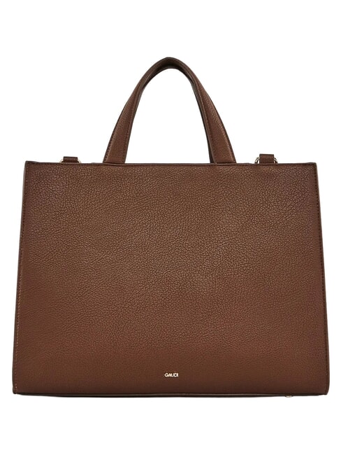 EMILY FLOCK Bolsa de compras con ellos y correa para el hombro chocolate - Bolsos Mujer