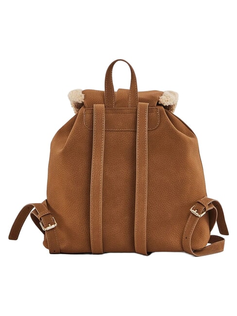 LYNN Mochila con bolsillos y logo met&aacute;lico bronceado - Bolsos Mujer