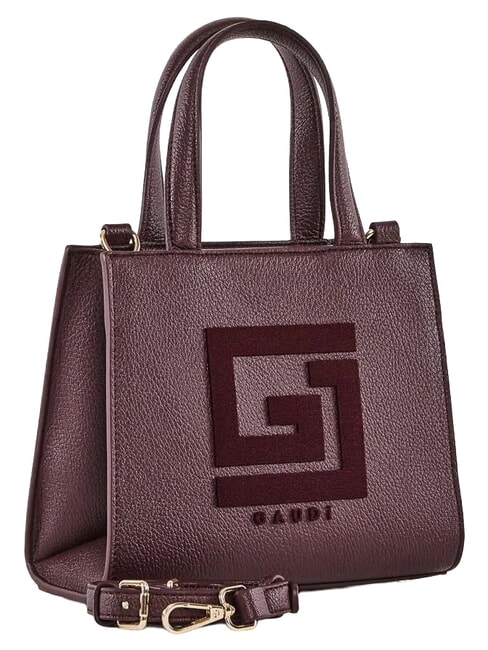 EMILY FLOCK Minibolso de compras con logo y correa para el hombro. borgo&ntilde;a - Bolsos Mujer