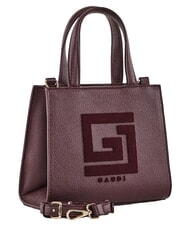 GAUD&Igrave; EMILY FLOCK Minibolso de compras con logo y correa para el hombro. borgo&ntilde;a - Bolsos Mujer - 2