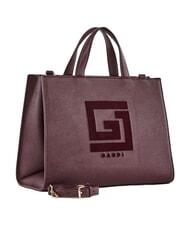 GAUD&Igrave; EMILY FLOCK Bolsa de compras con ellos y correa para el hombro borgo&ntilde;a - Bolsos Mujer - 2