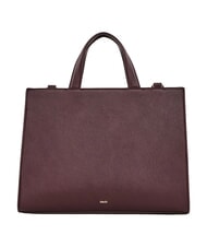 GAUD&Igrave; EMILY FLOCK Bolsa de compras con ellos y correa para el hombro borgo&ntilde;a - Bolsos Mujer - 3