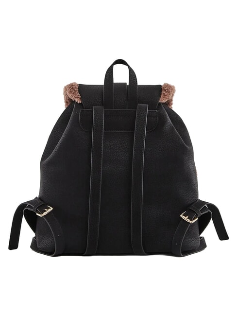 LYNN Mochila con bolsillos y logo met&aacute;lico NEGRO - Bolsos Mujer