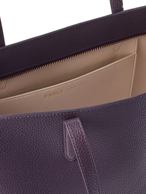 AVA Bolsa de compras grande de cuero floraci&oacute;n invernal + algod&oacute;n g int. - Bolsos Mujer
