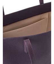 FURLA AVA Bolsa de compras grande de cuero floraci&oacute;n invernal + algod&oacute;n g int. - Bolsos Mujer - 3