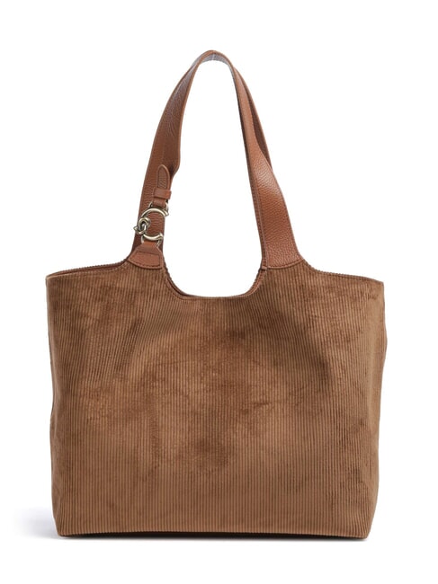 C-EASY CORDURO Bolso de hombro de piel para compras co&ntilde;ac - Bolsos Mujer
