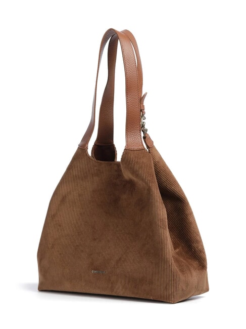 C-EASY CORDURO Bolso de hombro de piel para compras co&ntilde;ac - Bolsos Mujer