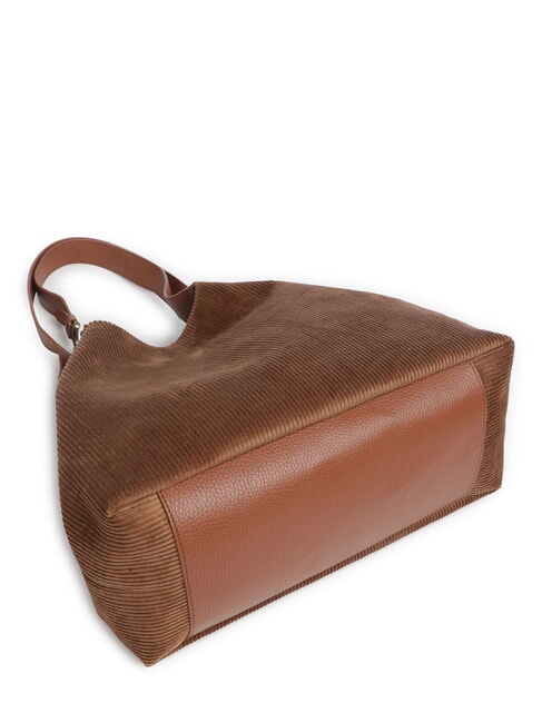 C-EASY CORDURO Bolso de hombro de piel para compras co&ntilde;ac - Bolsos Mujer