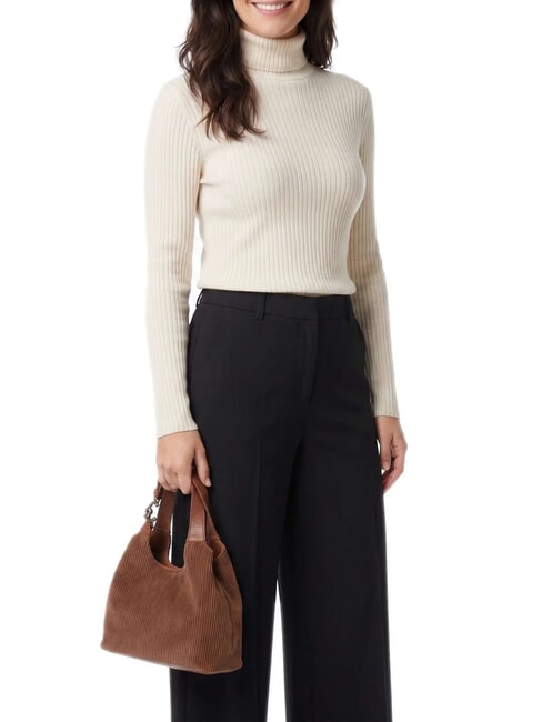 C-EASY CORDURO Bolso de hombro con correa para el hombro. co&ntilde;ac - Bolsos Mujer