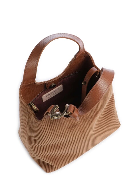 C-EASY CORDURO Bolso de hombro con correa para el hombro. co&ntilde;ac - Bolsos Mujer
