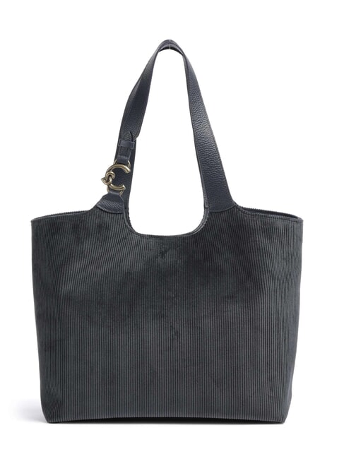 C-EASY CORDURO Bolso de hombro de piel para compras azul medianoche - Bolsos Mujer