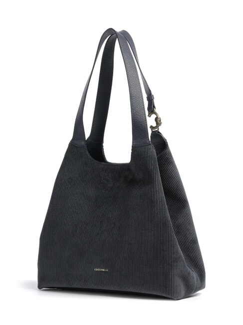 C-EASY CORDURO Bolso de hombro de piel para compras azul medianoche - Bolsos Mujer