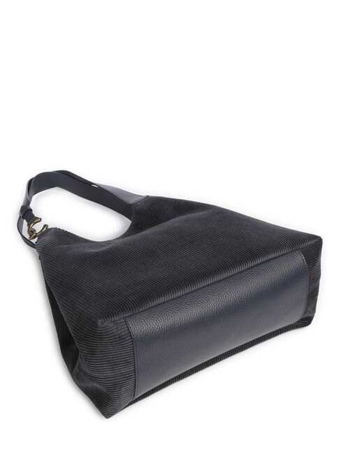 C-EASY CORDURO Bolso de hombro de piel para compras azul medianoche - Bolsos Mujer