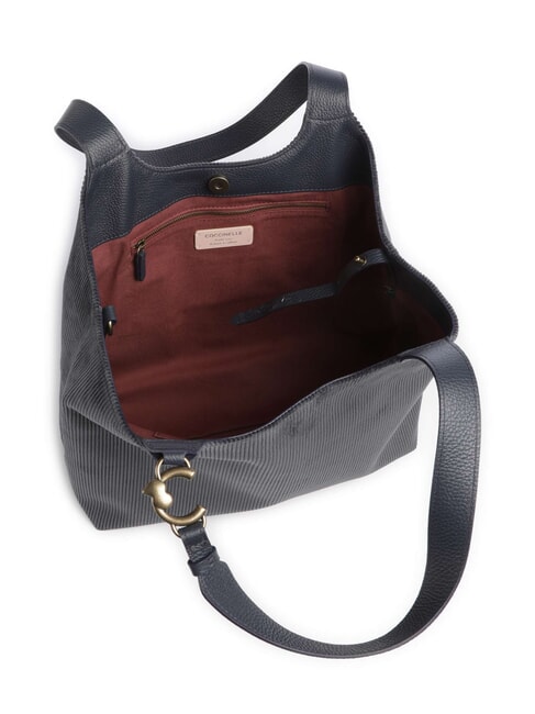 C-EASY CORDURO Bolso de hombro de piel para compras azul medianoche - Bolsos Mujer