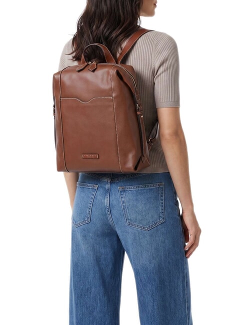 GEMMA Mochila de cuero BROWN - Bolsos Mujer