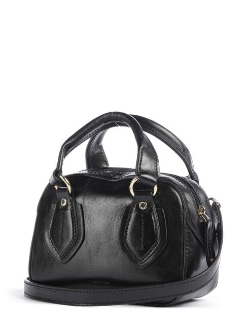 DAPHNE Bolso de hombro de piel Oro negro - Bolsos Mujer