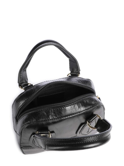 DAPHNE Bolso de hombro de piel Oro negro - Bolsos Mujer