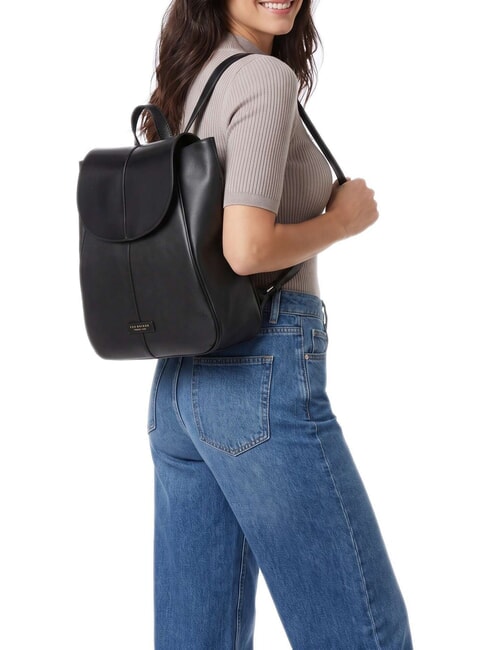ELISABETTA Mochila de cuero Oro negro - Bolsos Mujer