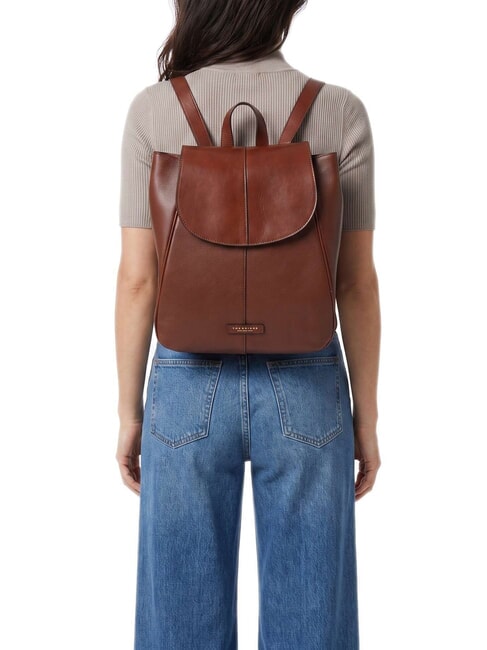 ELISABETTA Mochila de cuero BROWN - Bolsos Mujer