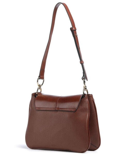 ELISABETTA Bolso de hombro de piel BROWN - Bolsos Mujer