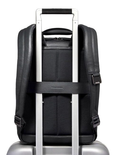 MODUS SPECIALE Mochila para port&aacute;til de 14", de piel. negro - Mochilas para port&aacute;til