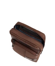 PIQUADRO WOLLEM Bolso iPad mini de tela y piel BROWN - Bandoleras Hombre - 4