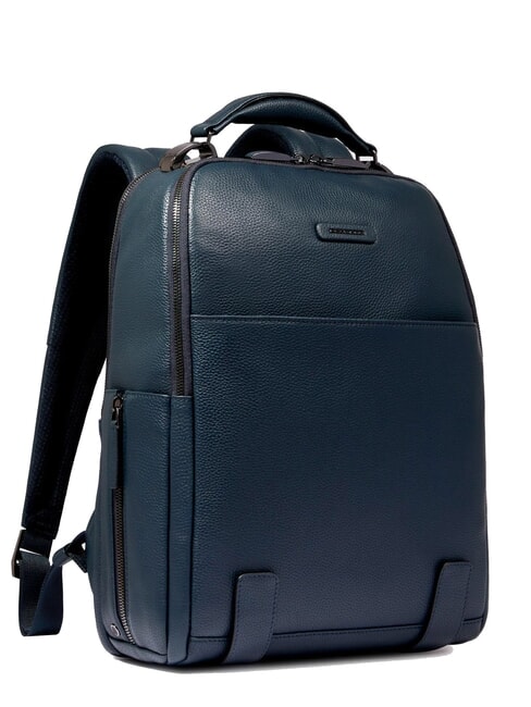 MODUS SPECIALE Mochila para port&aacute;til de 14", de piel. azul - Mochilas para port&aacute;til