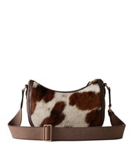 BORBONESE LUNA Bolso de piel de poni natural/ceniza/cacao - Bolsos Mujer - 3