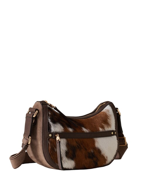 LUNA Bolso de hombro natural/ceniza/cacao - Bolsos Mujer