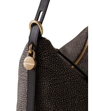 BORBONESE PRIVE Bolso de hombro vertical alquitr&aacute;n - Bolsos Mujer - 4
