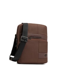 PIQUADRO WOLLEM Bolso iPad mini de tela y piel BROWN - Bandoleras Hombre - 2