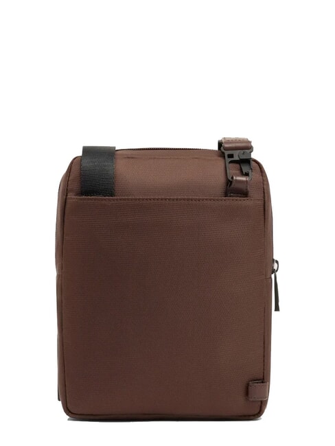 WOLLEM Bolso iPad mini de tela y piel BROWN - Bandoleras Hombre