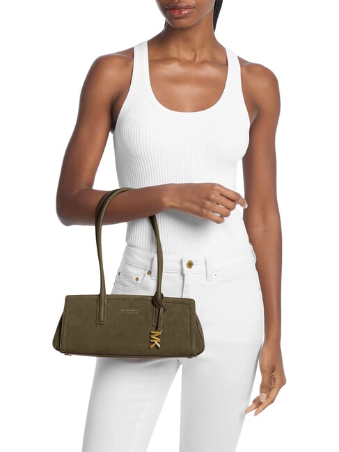 LAILA Bolso de hombro de piel loden - Bolsos Mujer