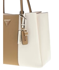 GUESS NOELLE 2 Bolso de compras de hombro blanco roto/beige - Bolsos Mujer - 3