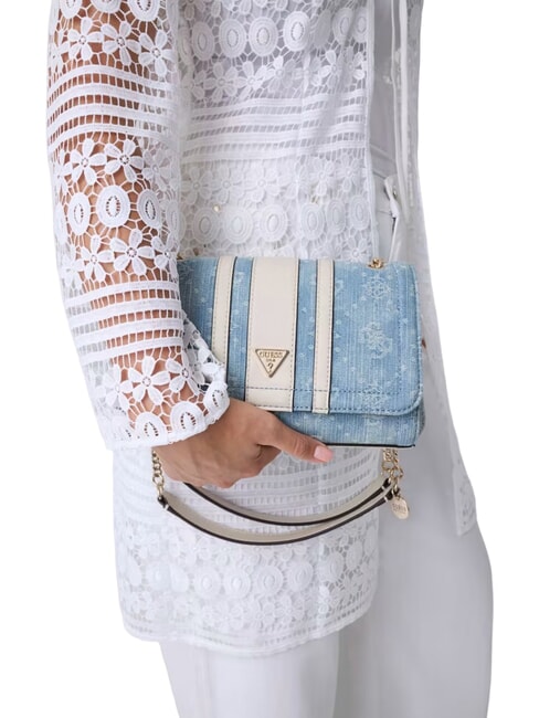 NOELLE 2 Bolso de hombro logotipo de mezclilla - Bolsos Mujer