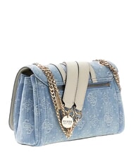 GUESS NOELLE 2 Bolso de hombro logotipo de mezclilla - Bolsos Mujer - 3