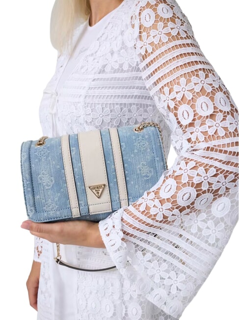 NOELLE 2 Bolso de hombro logotipo de mezclilla - Bolsos Mujer