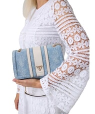 GUESS NOELLE 2 Bolso de hombro logotipo de mezclilla - Bolsos Mujer - 4