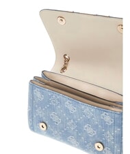 GUESS NOELLE 2 Bolso de hombro logotipo de mezclilla - Bolsos Mujer - 7