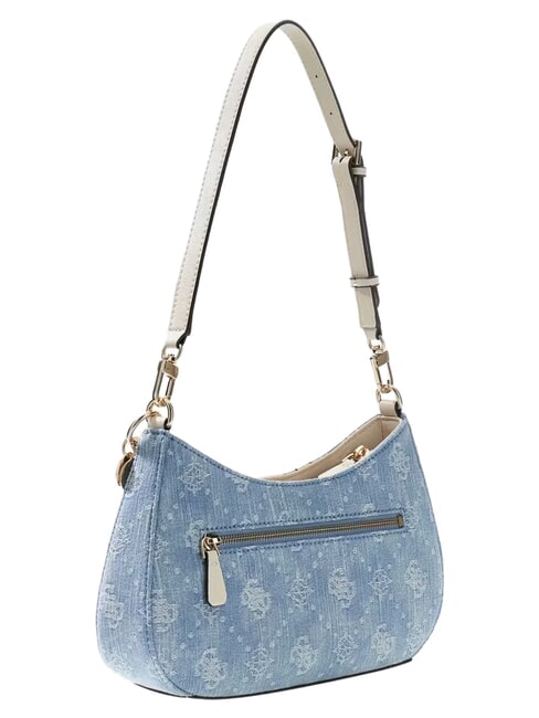 NOELLE 2 Bolso de hombro ajustable logotipo de mezclilla - Bolsos Mujer