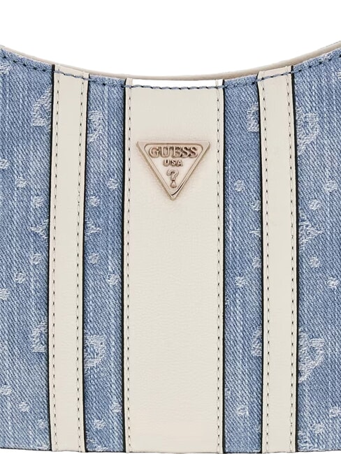 NOELLE 2 Bolso de hombro ajustable logotipo de mezclilla - Bolsos Mujer