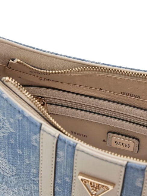 NOELLE 2 Bolso de hombro ajustable logotipo de mezclilla - Bolsos Mujer