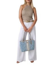 GUESS NOELLE 2 Bolso tote con doble asa logotipo de mezclilla - Bolsos Mujer - 2