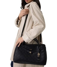 GUESS ELLA Bolso de mano con correa para el hombro. logotipo negro - Bolsos Mujer - 2