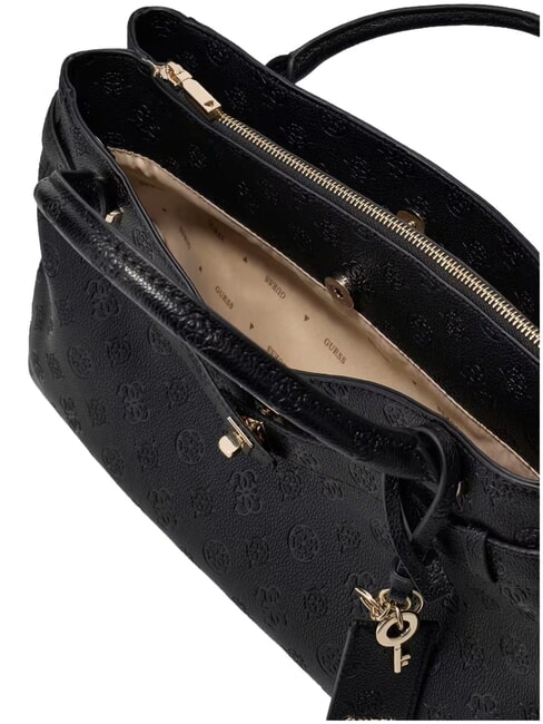 ELLA Bolso de mano con correa para el hombro. logotipo negro - Bolsos Mujer